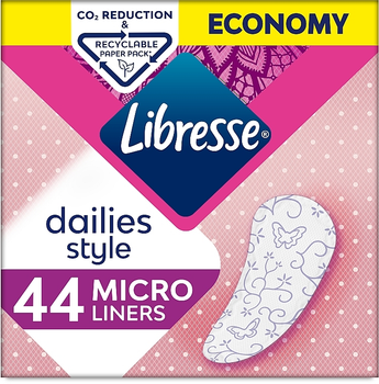 Прокладки щоденні, 44 шт - Libresse Dailies Style Micro 44шт (794178-20998)