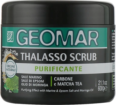 Таласо-скраб для тіла "Морська сіль та олія моринги" - Geomar Thalasso Scrub Purificante 600g (1006456-31161607)