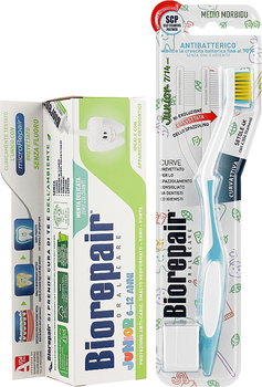 Набір "Junior", синій - Biorepair (toothpaste/75ml + toothbrush/1шт) (787944-824)