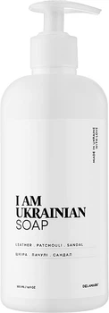 Рідке мило з ароматом шкіри, пачулів, сандалу - I Am Ukrainian Soap 500ml (1158181-123554)