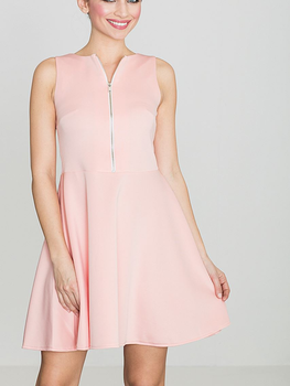 Плаття коротке літнє жіноче Lenitif K098 L Рожеве (5902194314114)
