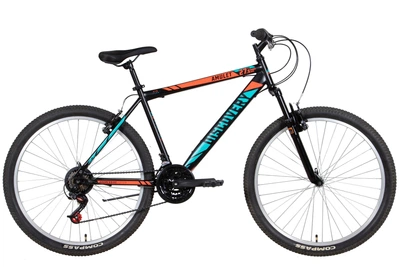 Велосипед ST 27,5" Discovery AMULET Vbr рама- " 2022 TGB (черно-красный с бирюзовым (м)) Discovery OPS-DIS-27,5-003