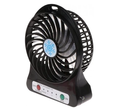 Портативный настольный мини-вентилятор Portable Fan Mini Black (V036)