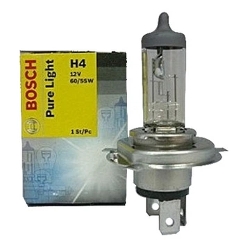 Автолампи BOSCH Pure Light H4 60/55W P43t 12V (1987302041)