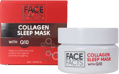 Ночная гель-маска Face Facts с Коллагеном и Коэнзимом Q10 50 мл (17185-150) (5031413917185)