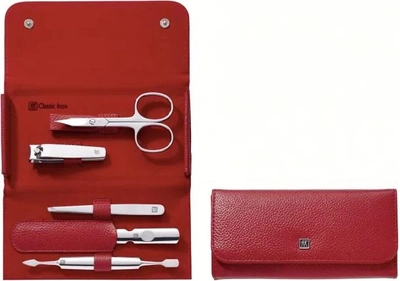 Манікюрний набір Zwilling Classic Inox Manicure Set Red 5 шт (97546-003-0)