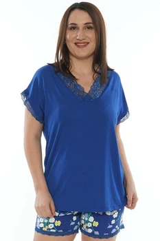 Пижама футболка и шорты Vienetta 4XL синий 11010