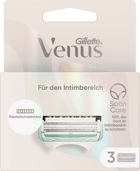 Змінні картриджі для бритви Gillette Venus Satin Care 3 шт (7702018617302)