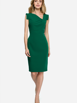 Плаття міді літнє жіноче Stylove S121 S Зелене (5903068421839)