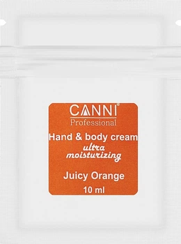 Крем ультразволожуючий для рук та тіла "Соковитий апельсин" - Canni Hand & Body Cream (саше) 10ml (1161425-1549293-2)