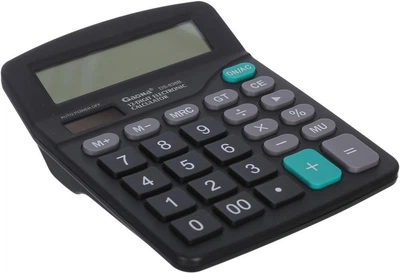 Калькулятор Gaona DS-838B настільний офісний 12 розрядний Black