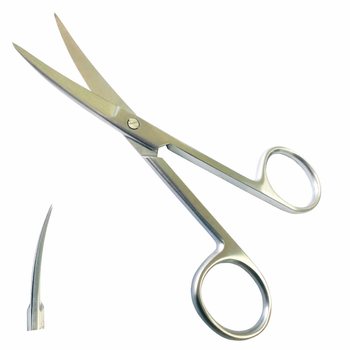 Ножиці операційні вертикально-зігнуті гострокінцеві BioTulesImpex 170 мм