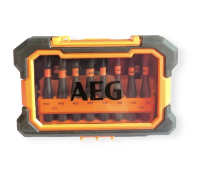 Набор бит AEG 10шт 50мм. ударные намагниченные