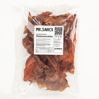 Мясные снеки MrSnack утка по-пекински сушено-вяленая слайс 0,5 кг