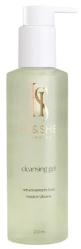 Освежающий гель для умывания He&She Cosmetics с успокаивающим эффектом и экстрактом огурца 200 мл (4823123500068)