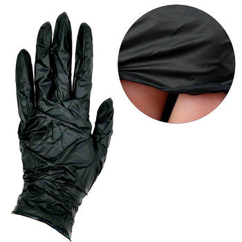 Перчатки нитриловые Medicom черный, размер S, 100 шт