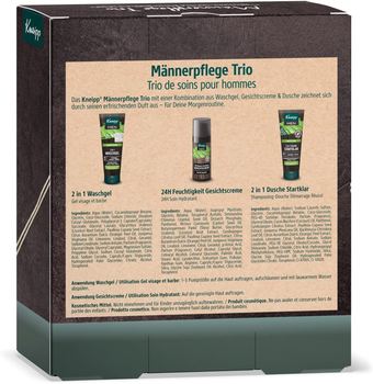 Zestaw Kneipp Trio Krem do twarzy 50 ml + Żel do twarzy 75 ml + Żel pod prysznic 75 ml (4008233164755)