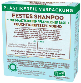 Твердий шампунь для волосся Garnier Original Remedies Shampoo Solido Kokos & Aloe Vera 60 г (3600542373678)