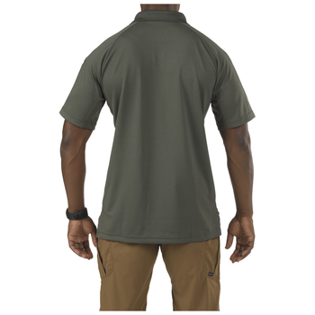 Футболка поло тактична з коротким рукавом 5.11 Tactical Performance Polo - Short Sleeve, Synthetic Knit XL TDU Green