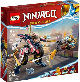 Конструктор LEGO NINJAGO Гоночный робобайк-трансформер Соры 384 детали (71792)