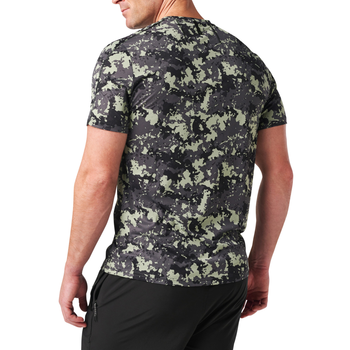 Футболка тактична потовідвідна 5.11 Tactical No Mercy PT-R Short Sleeve Top M Shadow Jungle Canopy Camo