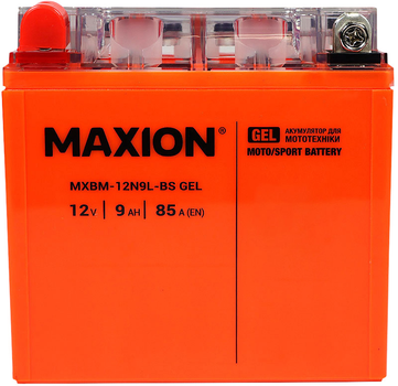 Мото аккумулятор Maxion 12N9L-BS GEL 12 В 9 А/час 85 A (4820219072683)