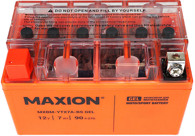 Мото аккумулятор Maxion YTX7A-BS GEL 12 В 7 А/час 90 A (4820219072249)