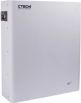 Настінний акумулятор високої ємності CTECHI 51.2V 100AH LiFePO4 5kWh (CT51V100AH)