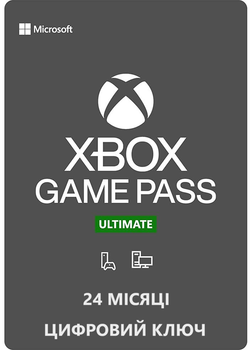 Підписка Xbox Game Pass Ultimate, 24 місяці: Game Pass Standard + PC + Core + EA Play (Xbox One/Series та Windows 10/11)