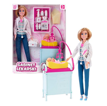 Zestaw lalek Artyk Barbie Doctor z akcesoriami (5901811123030)