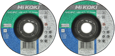 Диск для зачистки металла HiKOKI 4100235 230х6.0х22.2 мм A24R-BF27 2 шт