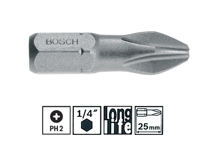 Насадка-бита Bosch Extra Hart PH2 (2607001514) (100 шт)