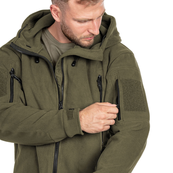 Куртка тактическая Helikon-tex Флисовое XL Олива PATRIOT JACKET - HEAVY FLEECE XL Olive Green (BL-PAT-HF-02-B06-XL)