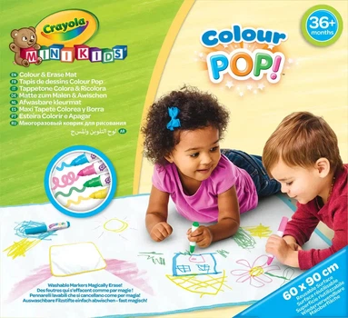 Wielorazowa mata do rysowania Crayola Mini Kids z flamastrami (71662181321)