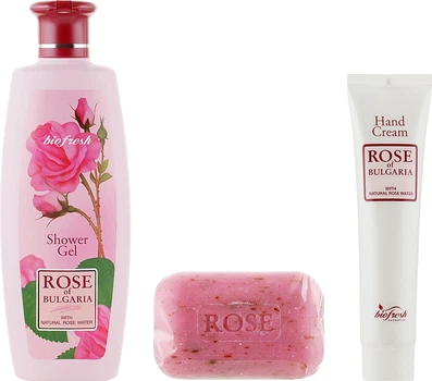Подарочный набор №1 - BioFresh Rose of Bulgaria (sh/gel/330ml + soap/100g + h/cr/75ml) (158553-402)
