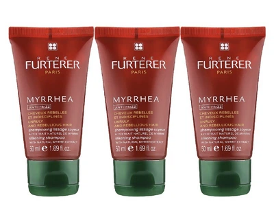 Шампунь для гладкості волосся Rene Furterer Silkening shampoo з натуральним м'яким волоссям Myrrhea 3*50 мл (3282779310003)
