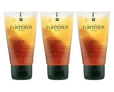 Шампунь для мелірованого та блондованого волосся Rene Furterer Okara illuminating shampoo with natural honey extract 3*50 мл (3282779310004)