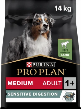 Сухой корм для собак Purina Pro Plan Medium Adult Sensitive с ягненком 14 кг (7613035214774)