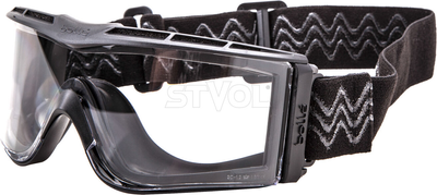 Очки тактические Bolle X1000 черные с прозрачными линзами