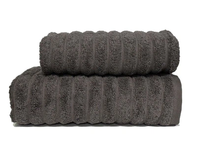 Полотенце Parisa. Line Cotton серого цвета-50х90