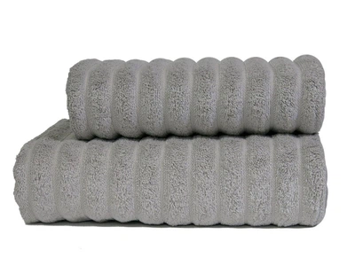 Полотенце Parisa. Line Cotton светло-серого цвета-50х90