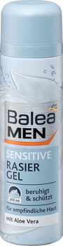 Żel do golenia Balea Men Sensitive dla skóry wrażliwej z aloes 200 ml (4010355524072)