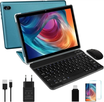 Планшет 10.1" DMOAO D3 4/64Gb 8 ядер Android 12 6000 mAh Синій Factory Recertified