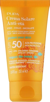 Антивіковий сонцезахисний крем - Pupa Anti-Aging Sunscreen Cream High Protection SPF 50 50ml (1176155-145181)