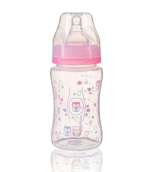 Пляшечка антиколікова BabyOno 240 мл - 02 Рожева (869)