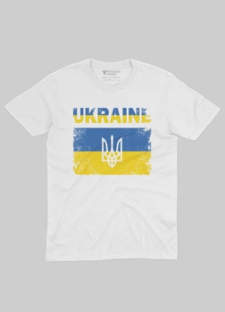 Футболка для хлопчика MODNO з патріотичним принтом UKRAINE 110-116 см Білий (TS001-2-WHI-005-1-044-B)