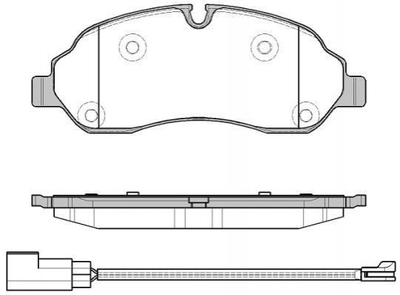 Колодки гальмівні REMSA 160202 Ford Transit 1829400, 1840479, CK4Z2001A