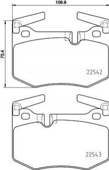 Гальмівні колодки BREMBO P83 164 Lexus GS 044660W070