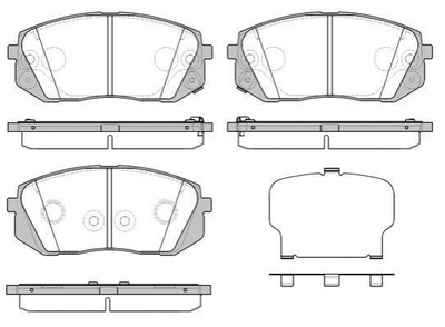 Гальмівні колодки REMSA 1302.52 Hyundai Sonata 58101E6A10