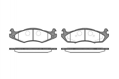 Гальмівні колодки REMSA 046300 Jeep WRANGLER I (YJ, SJ_), Cherokee XJ 05742771, 4638634, 5742771